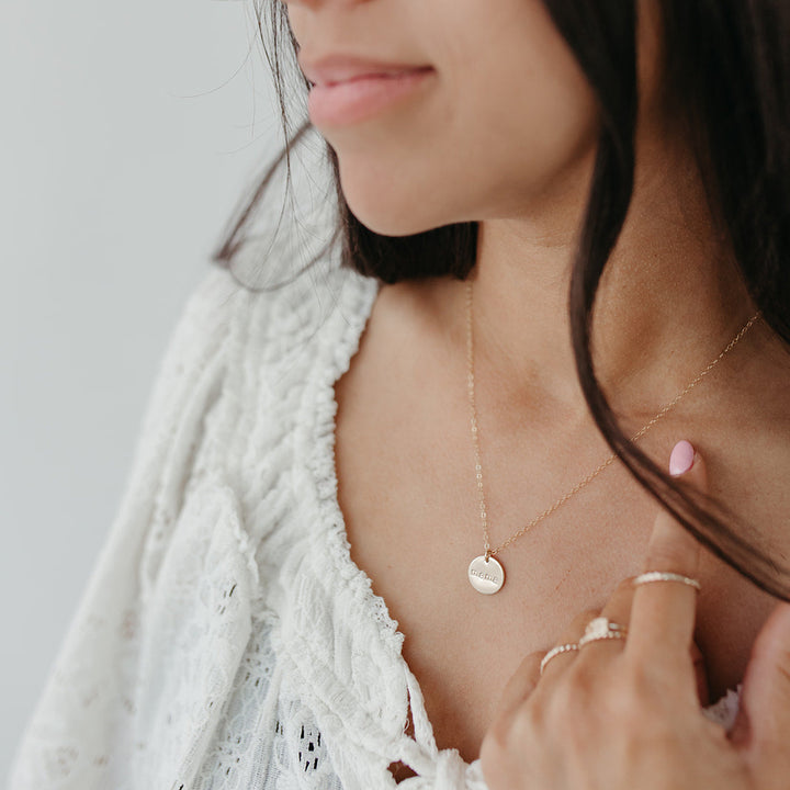 Mama Disc Necklace