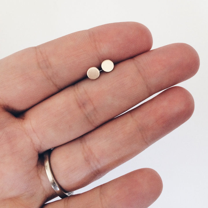 Tiny Dot Stud Earrings - Barberry + Lace