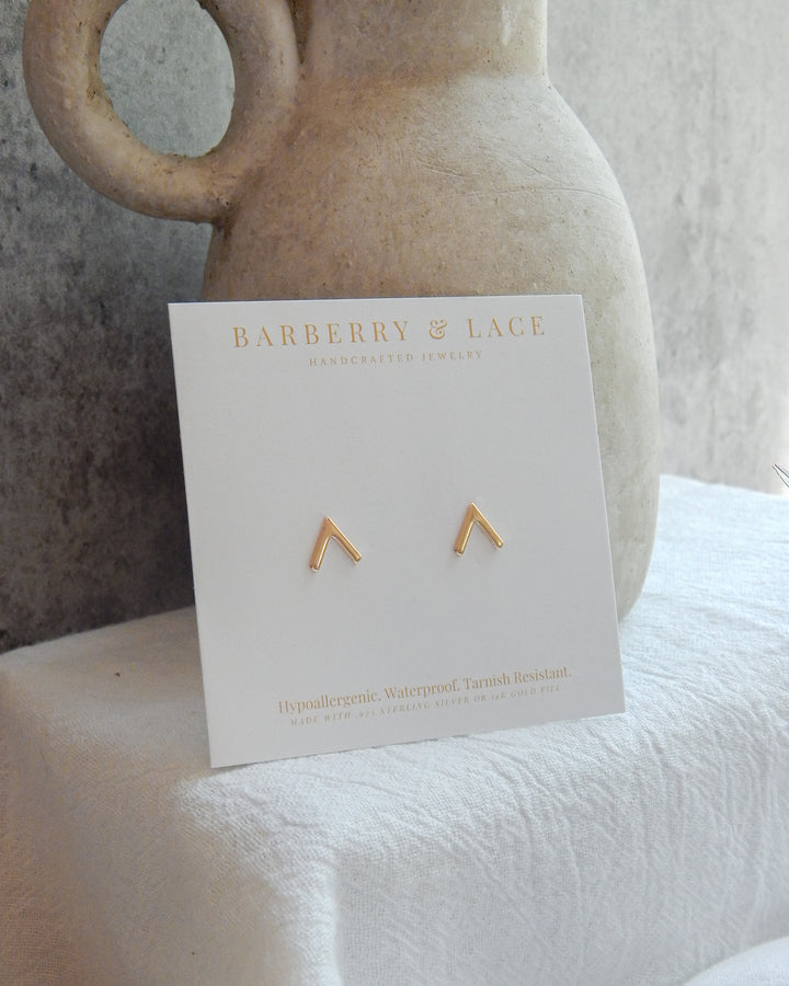Chevron Stud Earrings