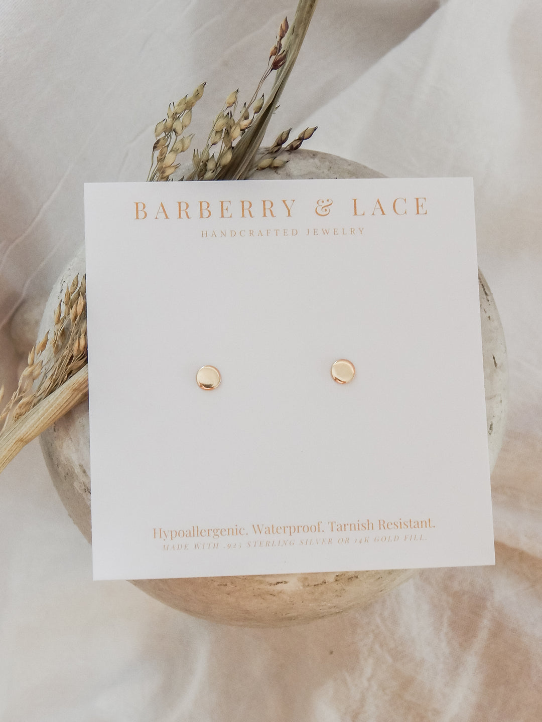 Tiny Dot Stud Earrings