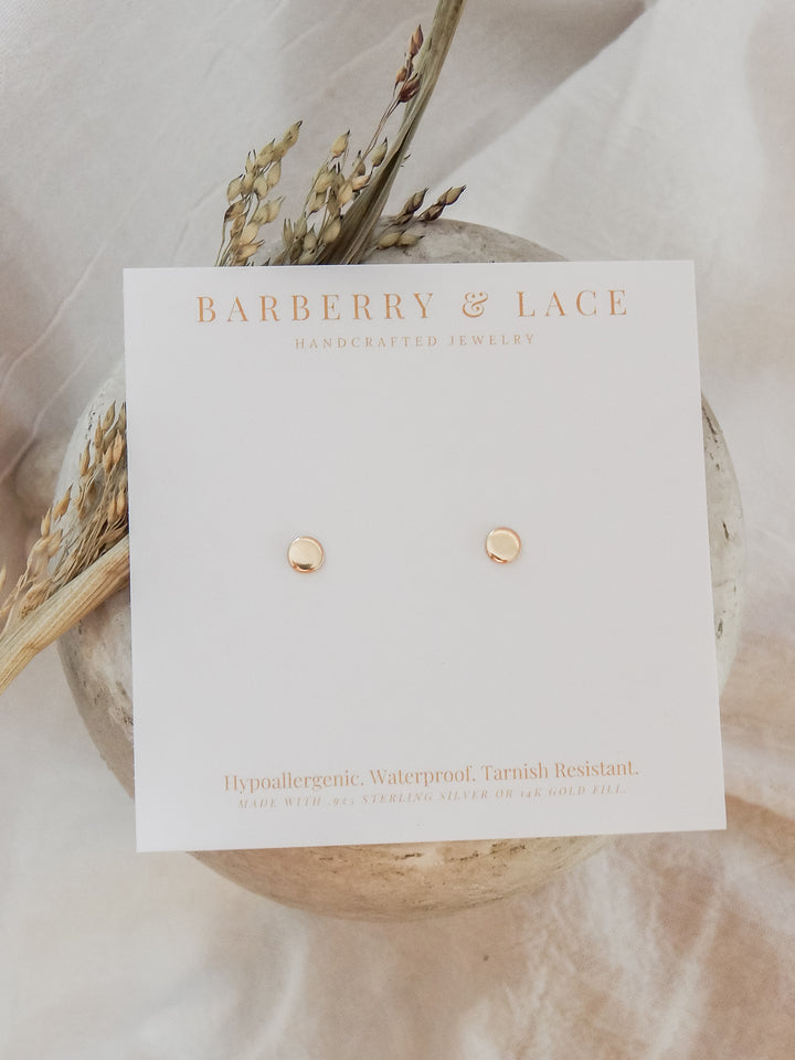 Tiny Dot Stud Earrings