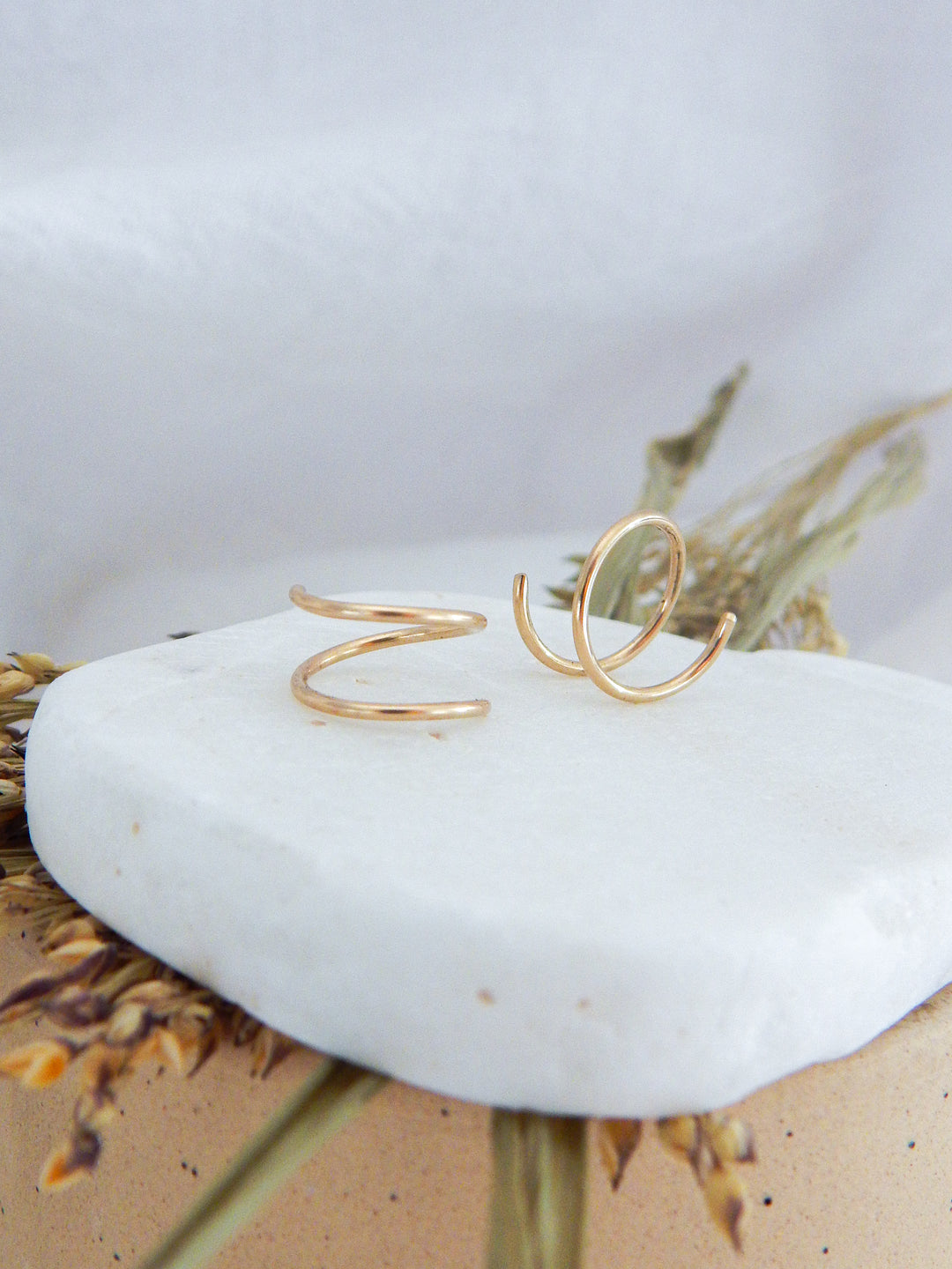 Twist-In Double Huggie Hoop Earrings