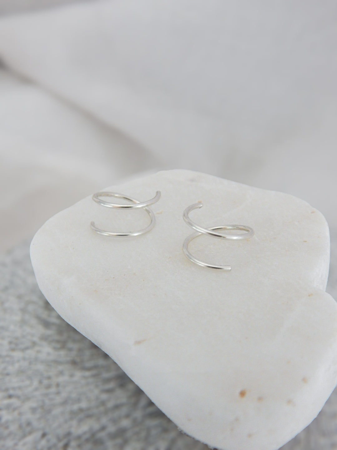 Twist-In Double Huggie Hoop Earrings