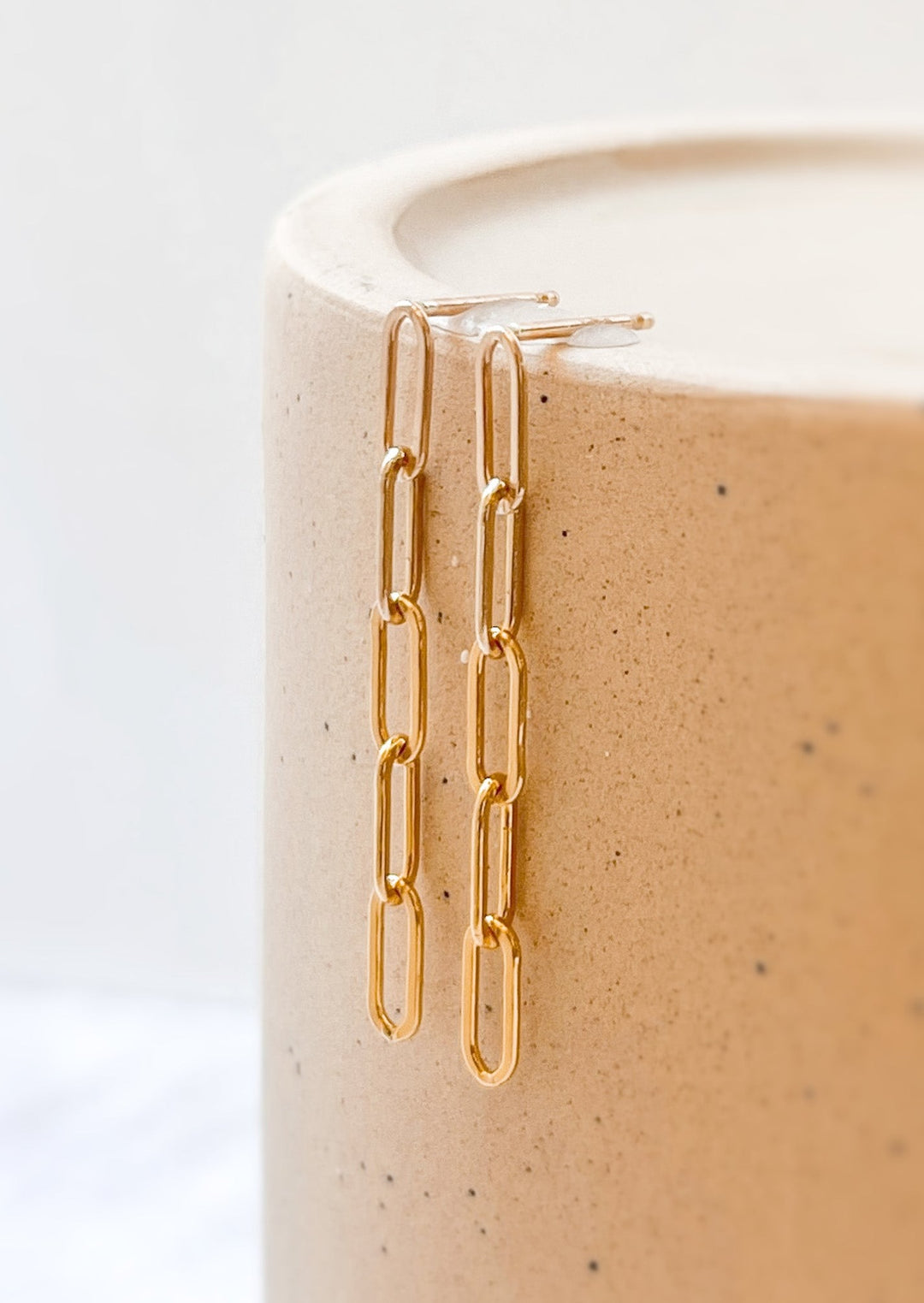 Paperclip Stud Earrings