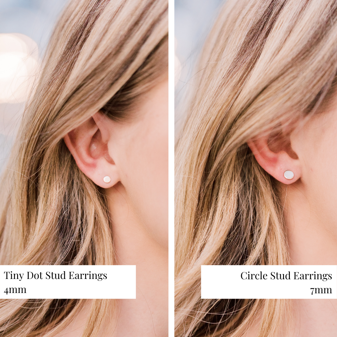 Tiny Dot Stud Earrings
