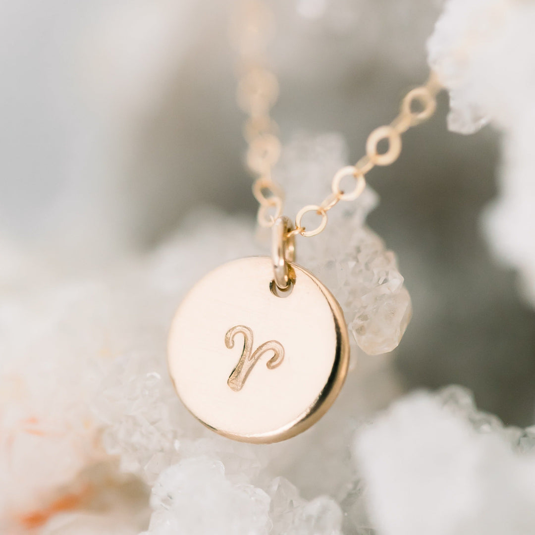 Zodiac Disc Necklace