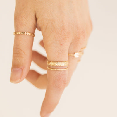Floral Band Ring