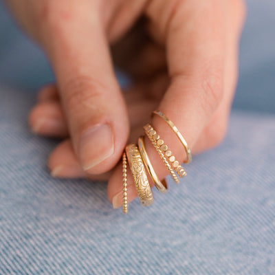 Floral Band Ring