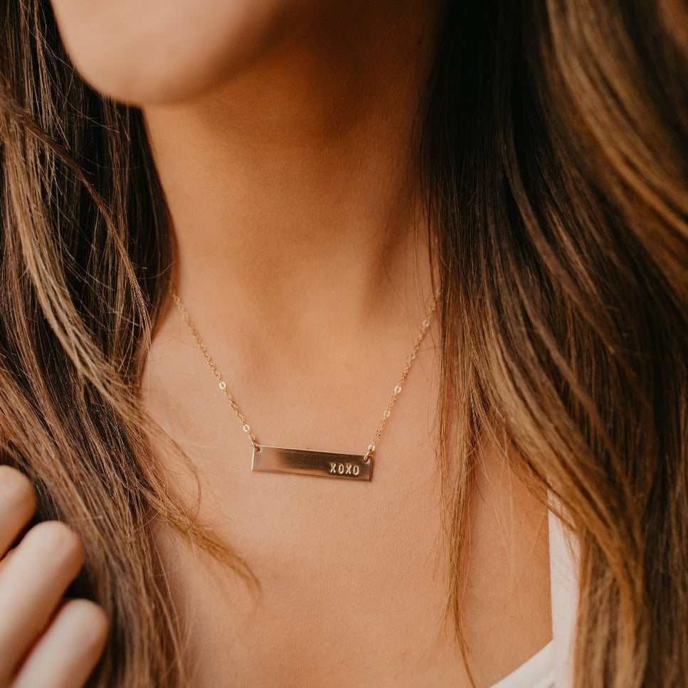 XOXO Bar Necklace