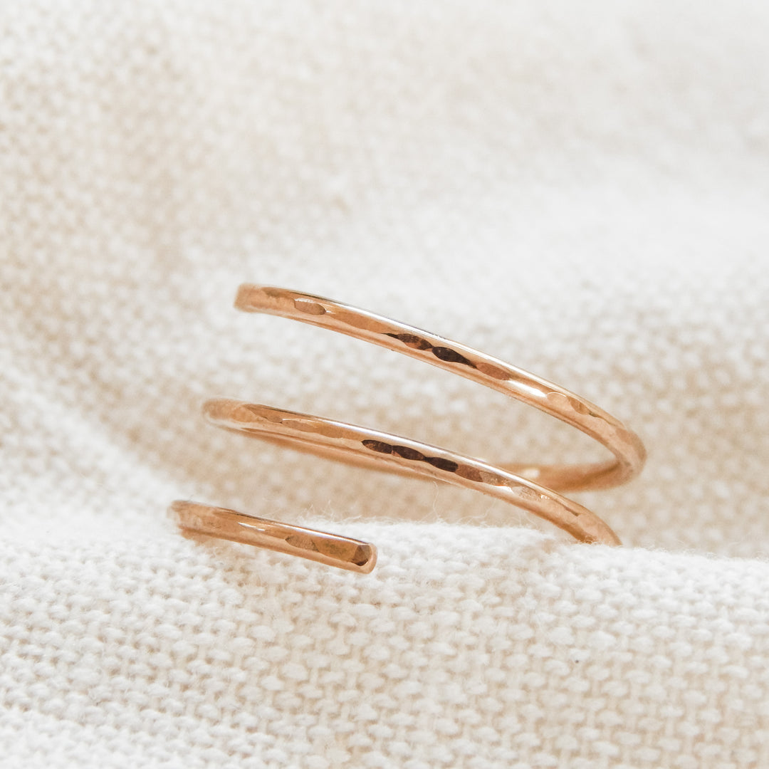 Hammered Wrap Ring