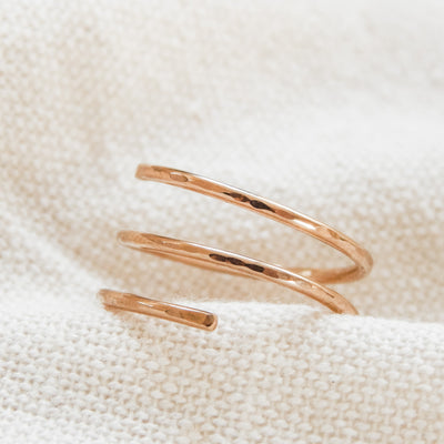 Hammered Wrap Ring