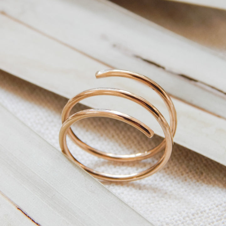 Hammered Wrap Ring
