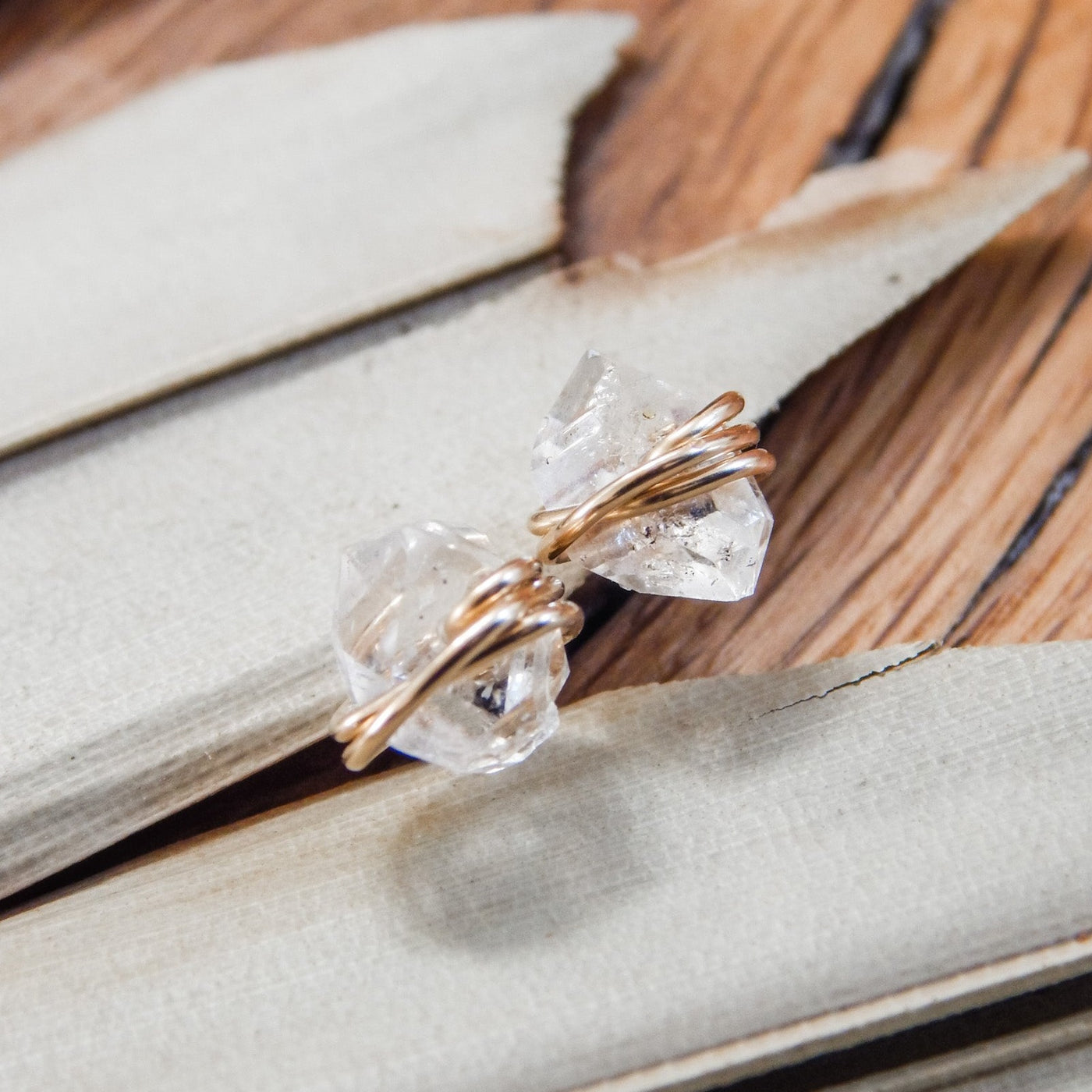 Herkimer Diamond Stud Earrings