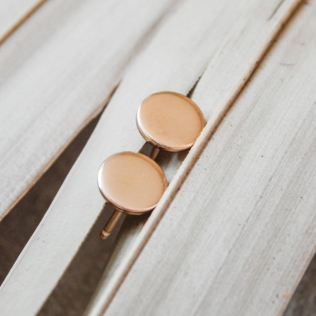 Circle Stud Earrings