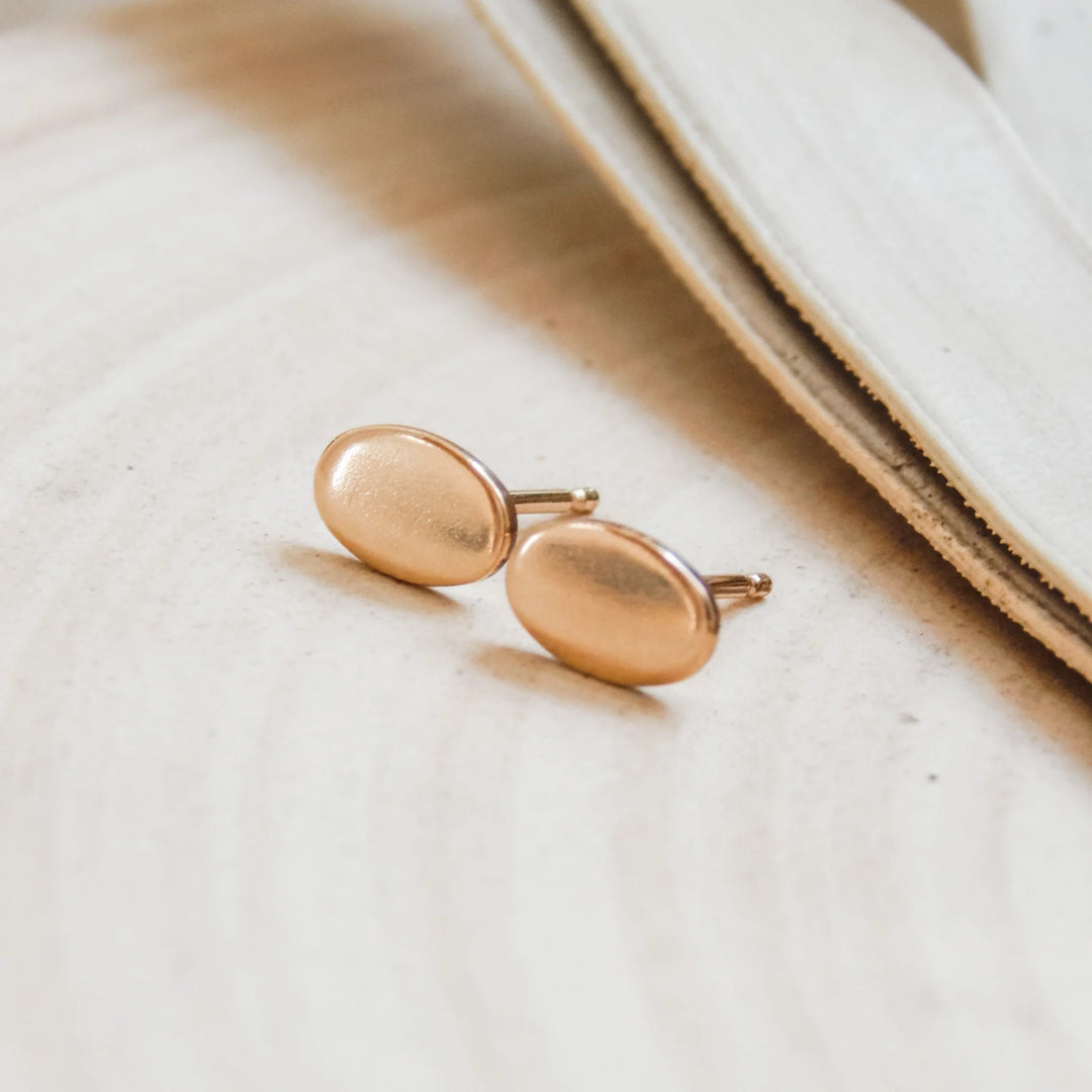 Oval Stud Earrings