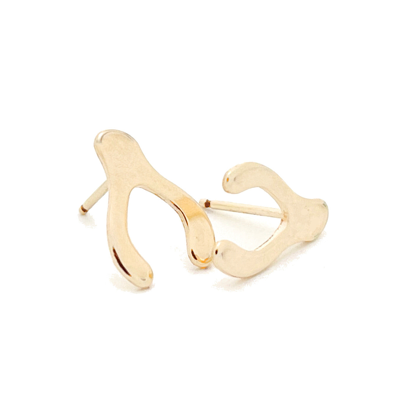Wishbone Stud Earrings