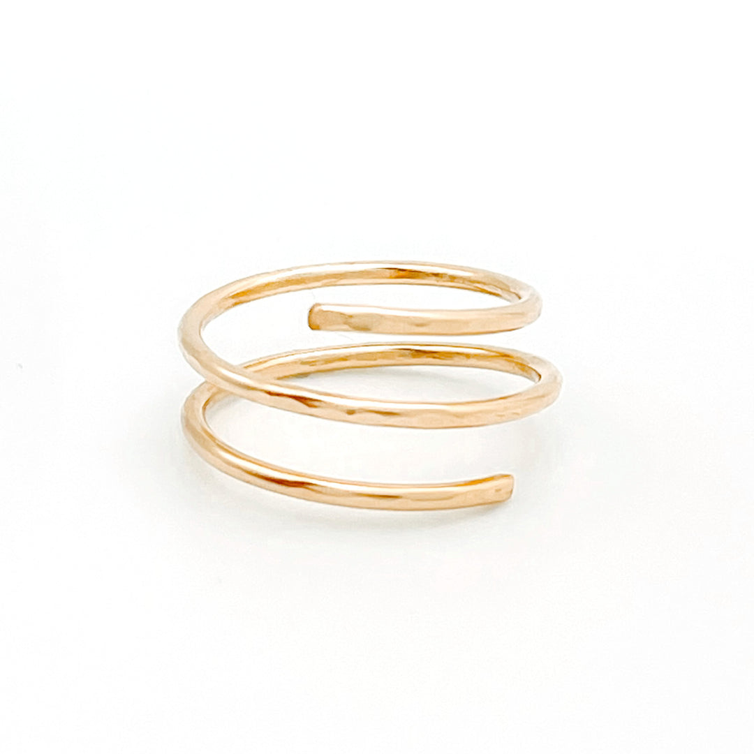 Hammered Wrap Ring