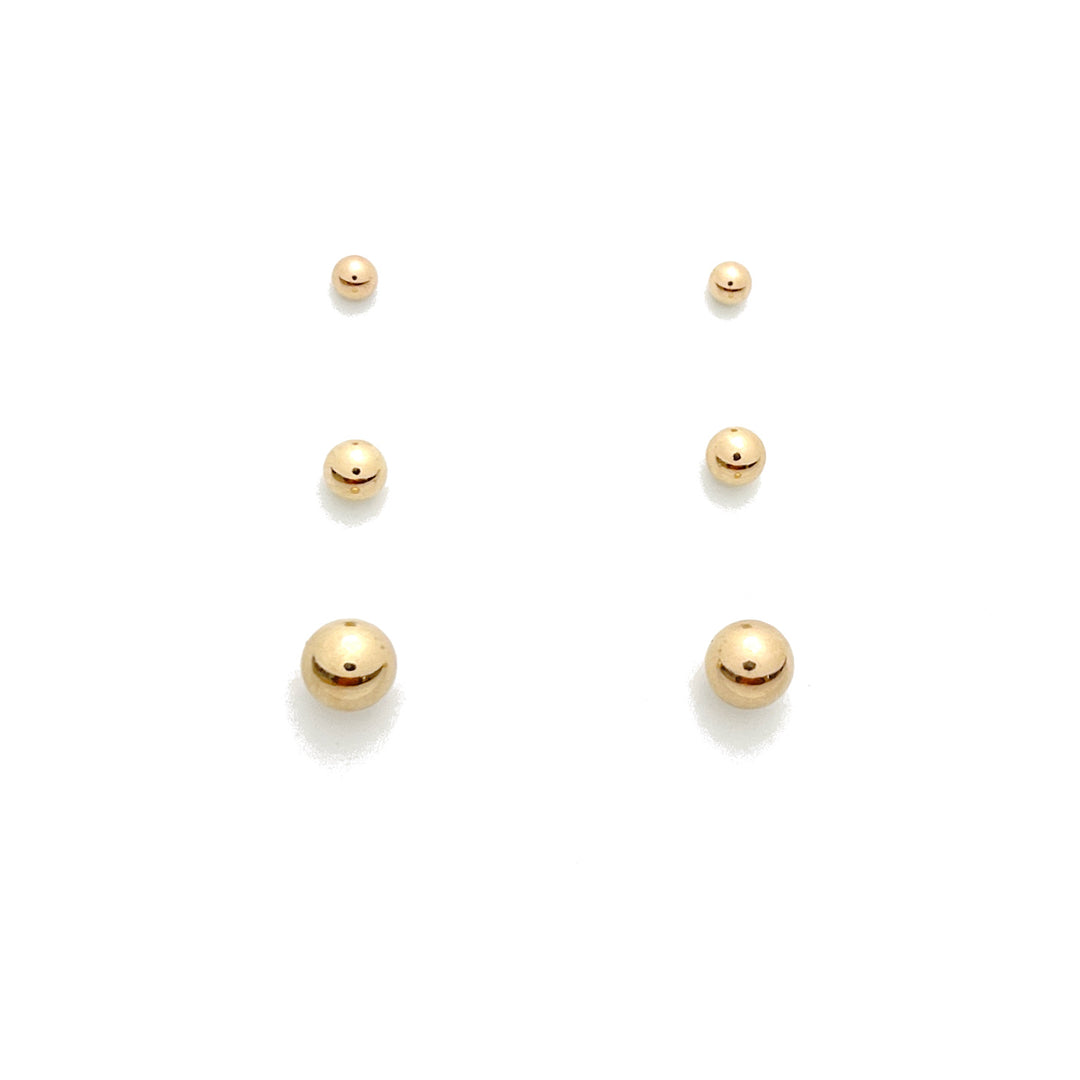 Ball Stud Earring Set