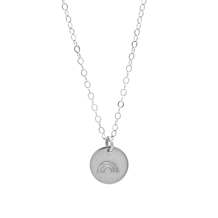 Rainbow Disc Necklace