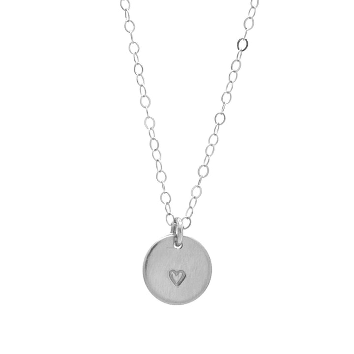 Heart Disc Necklace