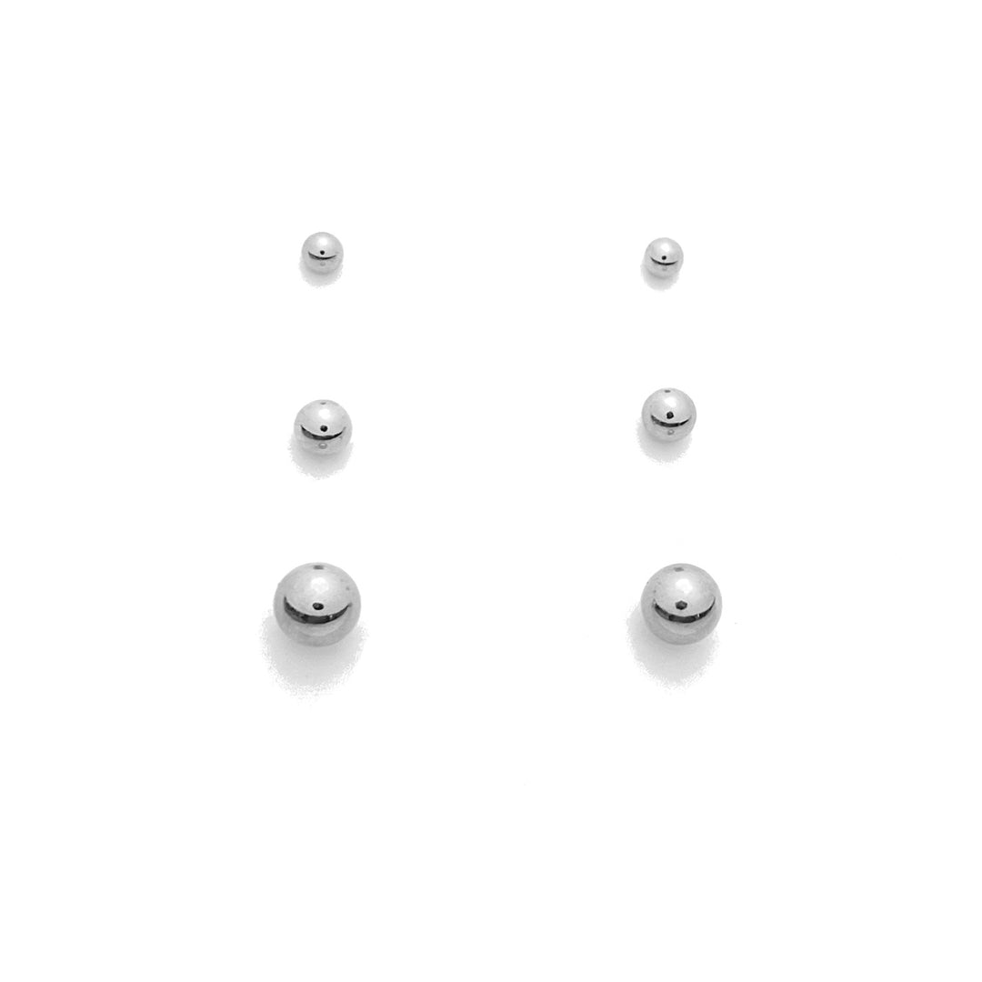 Ball Stud Earring Set
