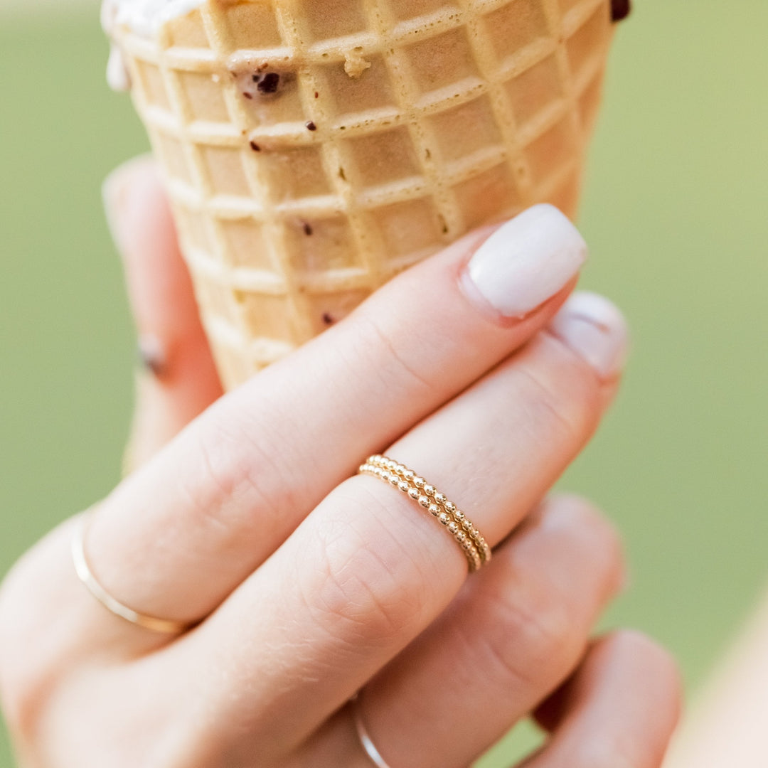 Beaded Stacking Ring