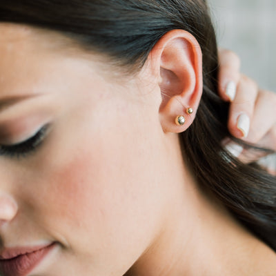 Ball Stud Earring Set